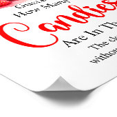 いちご推測キャンディゲームのサインの数 ポスター (角)