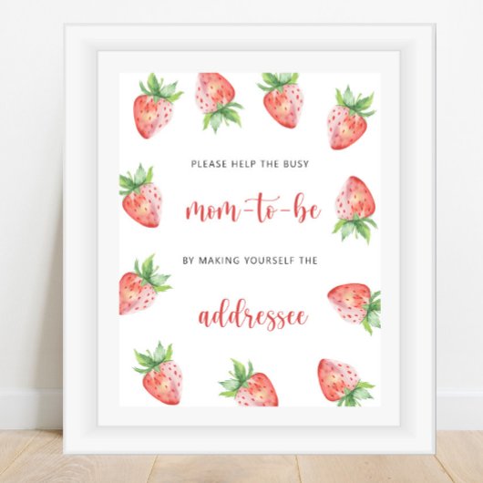 いちご救済の忙しお母さん ポスター