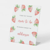 いちご救済の忙しお母さん 台座サイン (正面)