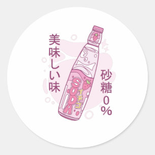 いちご日本のソーダ ラウンドシール