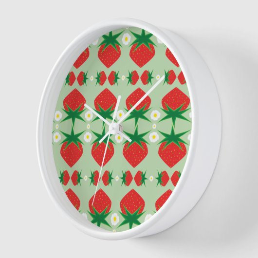 いちご木枠組時計 壁時計 (傾斜)