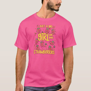 いちご果菜園の植物イチゴの種子 Tシャツ