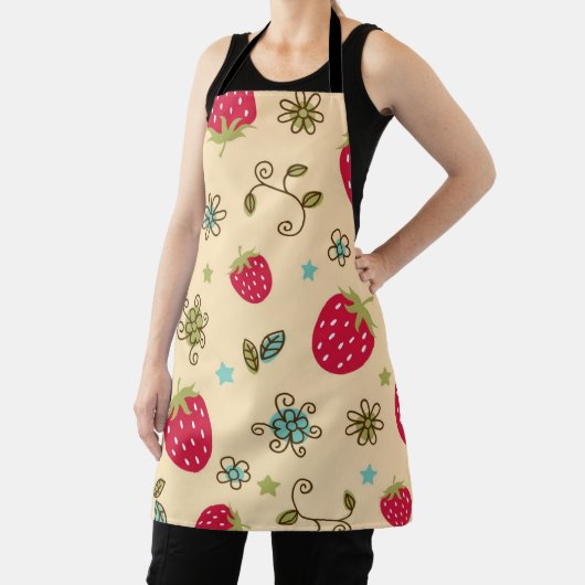 いちご柄 エプロン (インサイチュ)