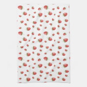 いちご柄 キッチンタオル (縦)