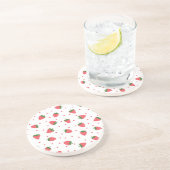 いちご柄 コースター (側面)