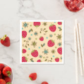 いちご柄 スタンダードカクテルナプキン (インサイチュ)
