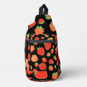 いちご柄 スリングバッグ (正面)