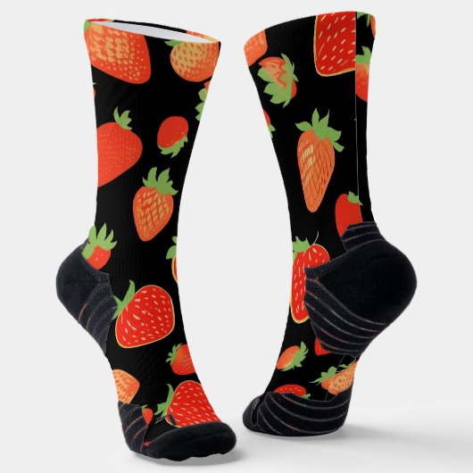 いちご柄 ソックス (傾斜あり)