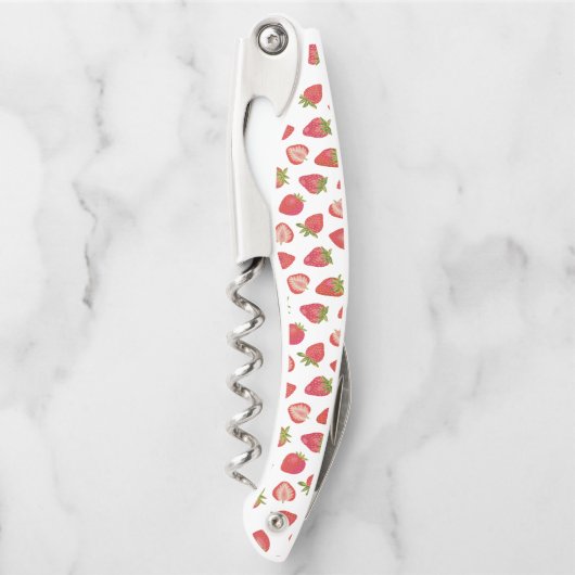 いちご柄 ソムリエナイフ (正面)