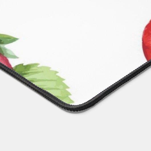 いちご柄 デスクマット (コーナー)