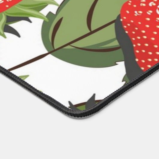 いちご柄 デスクマット (コーナー)