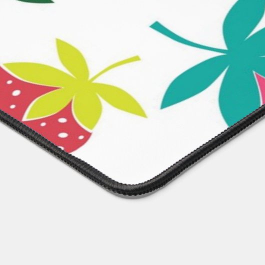 いちご柄 デスクマット (コーナー)