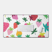 いちご柄 デスクマット (キーボード&マウス)