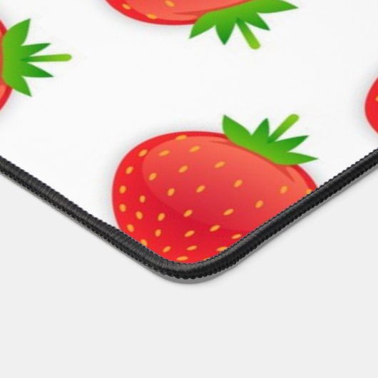 いちご柄 デスクマット (コーナー)