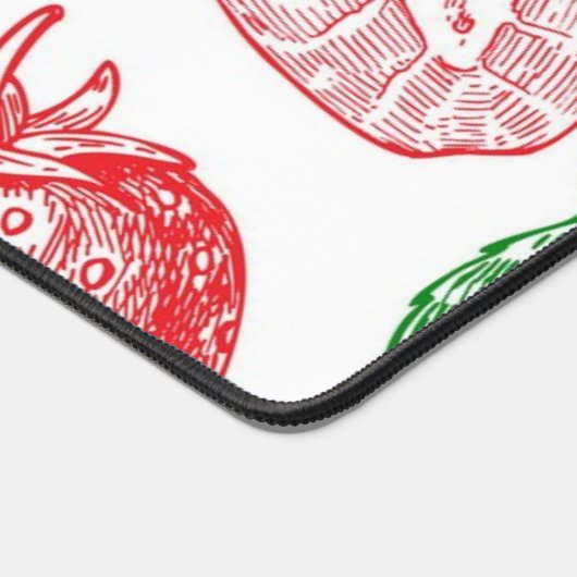 いちご柄 デスクマット (コーナー)