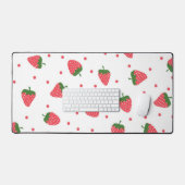 いちご柄 デスクマット (キーボード&マウス)