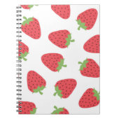 いちご柄 ノートブック (正面)