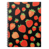 いちご柄 ノートブック (正面)