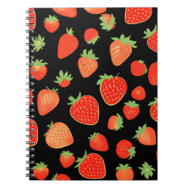 いちご柄 ノートブック