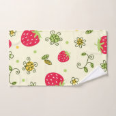 いちご柄 バスタオルセット (ハンドタオル)