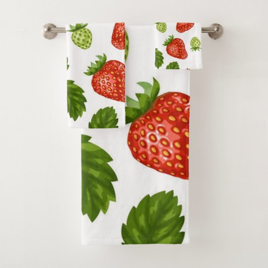 いちご柄 バスタオルセット (インサイチュ)