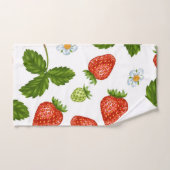 いちご柄 バスタオルセット (ハンドタオル)