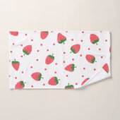 いちご柄 バスタオルセット (ハンドタオル)