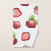 いちご柄 バスタオルセット (ハンドタオル)