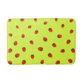 いちご柄 バスマット (正面)