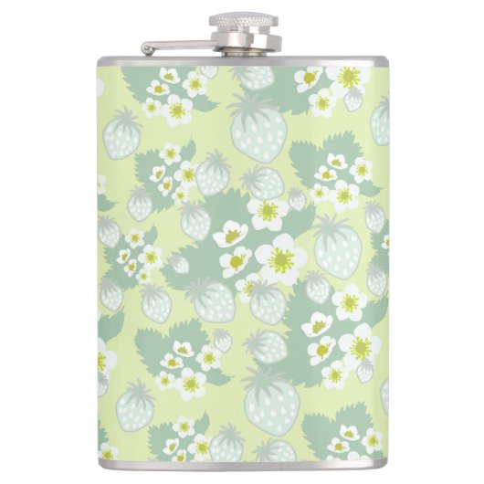 いちご柄 フラスク (正面)