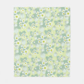 いちご柄 フリースブランケット (正面)