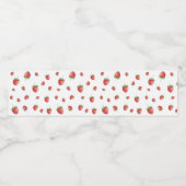 いちご柄 ペットボトルラベル (シングルラベル)