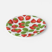 いちご柄 ペーパープレート (アングル)