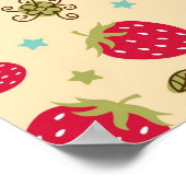 いちご柄 ポスター (角)