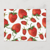 いちご柄 ポストカード (正面)