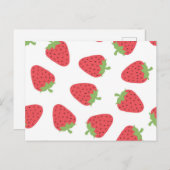 いちご柄 ポストカード (正面/裏面)