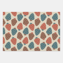 いちご柄 ラッピングペーパーシート