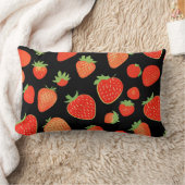 いちご柄 ランバークッション (ブランケット)