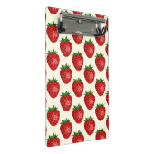 いちご柄、赤いちご、果物、葉 ミニクリップボード (アングル)