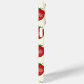 いちご柄、赤いちご、果物、葉 Case-Mate iPhoneケース (裏面 / 右)