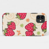 いちご柄 Case-Mate iPhoneケース (裏面(横))