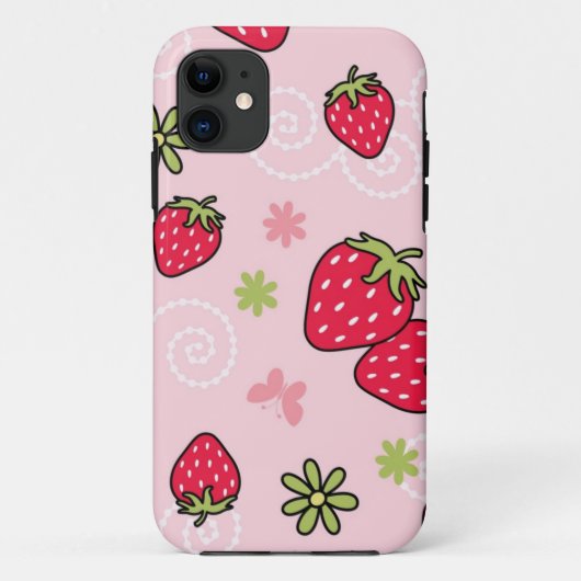いちご柄 Case-Mate iPhoneケース (裏面)