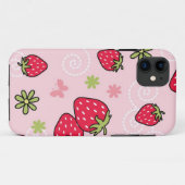 いちご柄 Case-Mate iPhoneケース (裏面(横))