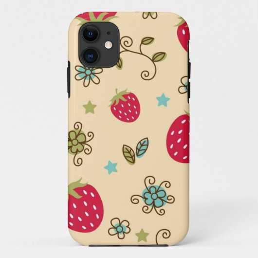 いちご柄 Case-Mate iPhoneケース (裏面)