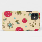 いちご柄 Case-Mate iPhoneケース (裏面(横))
