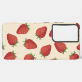 いちご柄 SAMSUNG GALAXYケース (左側面)