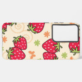 いちご柄 SAMSUNG GALAXYケース (左側面)