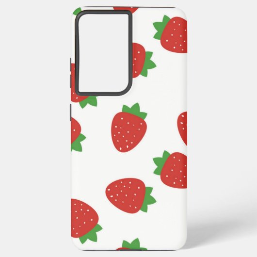 いちご柄 SAMSUNG GALAXYケース (裏面)