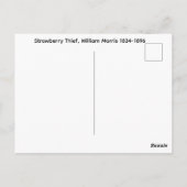 いちご泥棒 ウィリアム・モリス 1834-1896 - ポストカード (裏面)