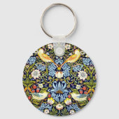 いちご泥棒、有名な柄 キーホルダー (正面)